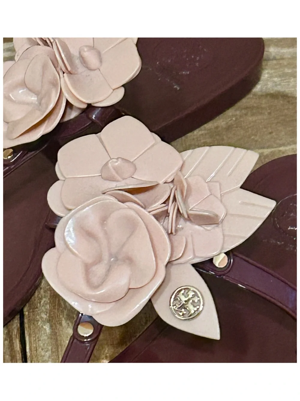 Tory Burch burgundy pink